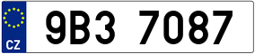 Trailer License Plate